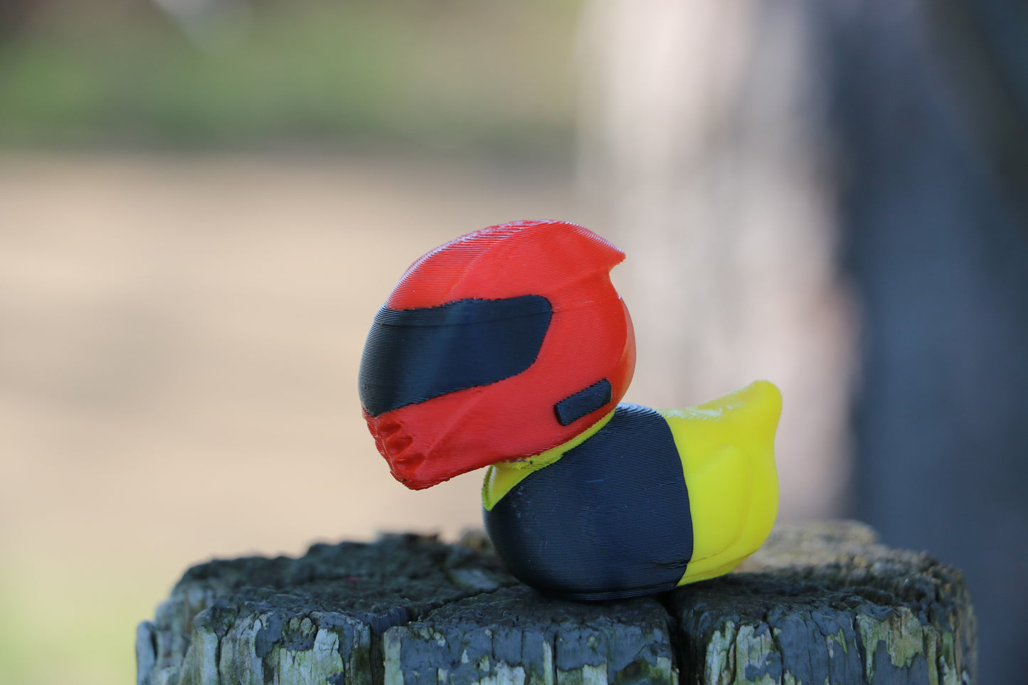 Motorcycle Duck with Helmet - Biker Collectible Gift