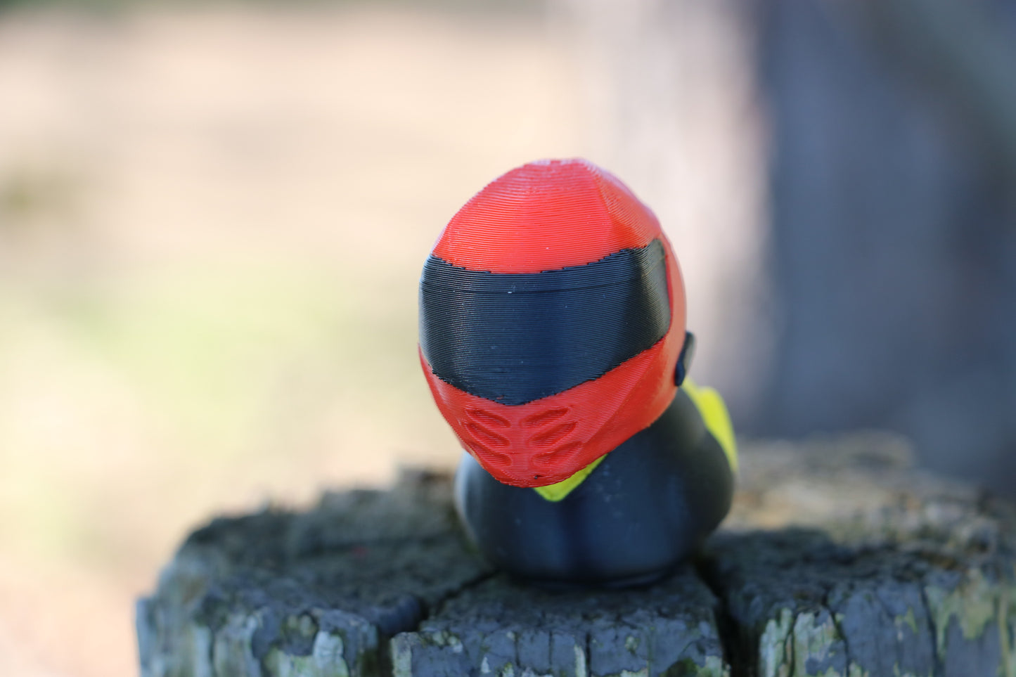 Motorcycle Duck with Helmet - Biker Collectible Gift