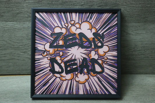 Zeds Dead 3D Wall Art – Explosive Comic Style Decor for Ravers & EDM Fans