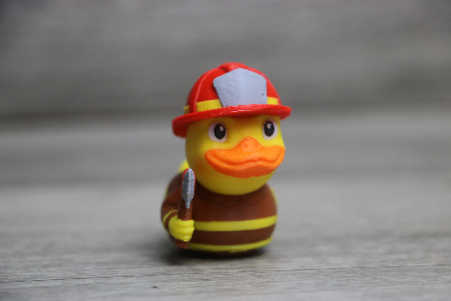 Firefighter Duck Figurine – First Responder Gift, Jeep Duck, Collectible Toy