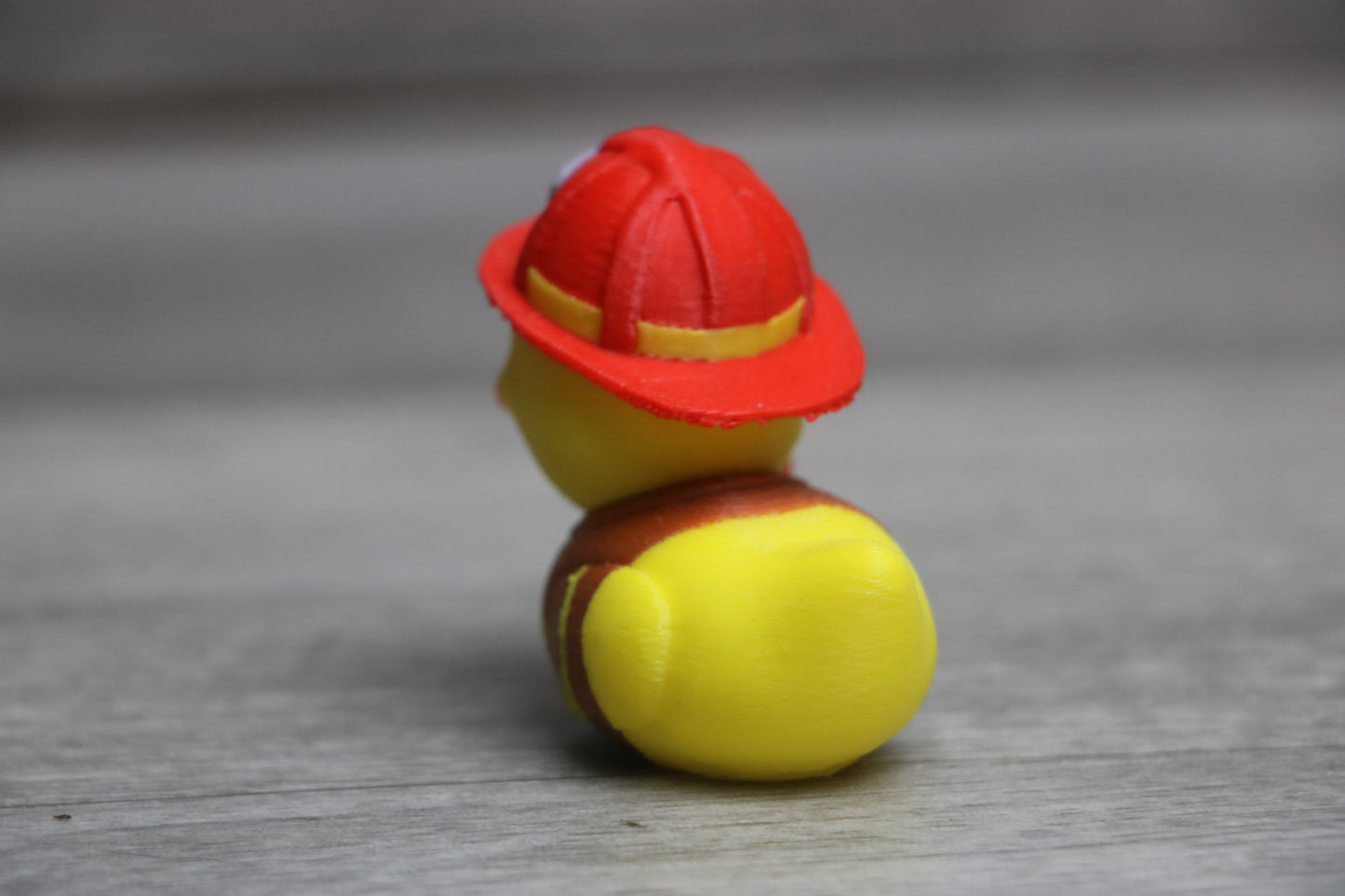 Firefighter Duck Figurine – First Responder Gift, Jeep Duck, Collectible Toy