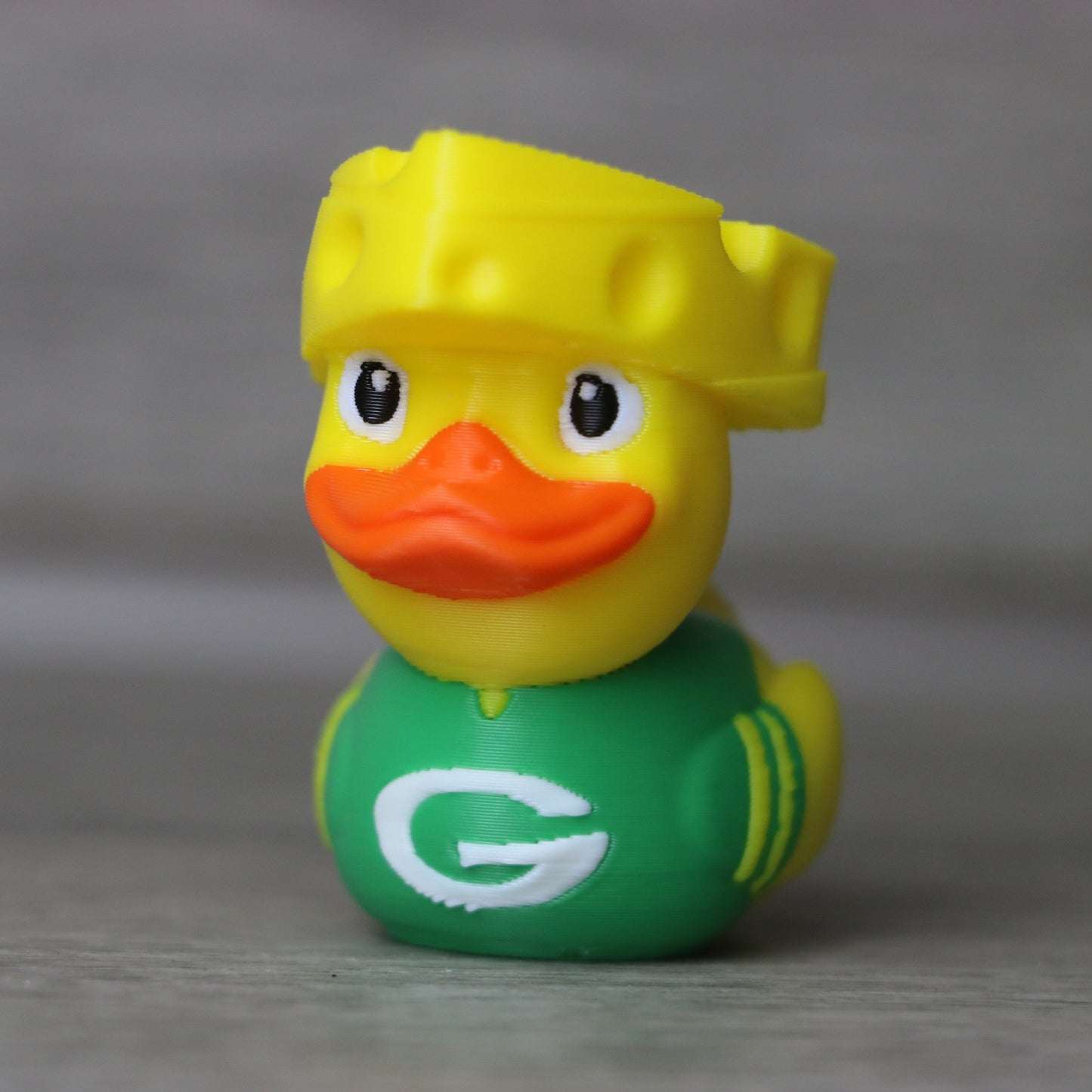 Packers Duck Cheese Head β Packers Fan Gift, Funny Football Duck, Tailgate Decor Toy
