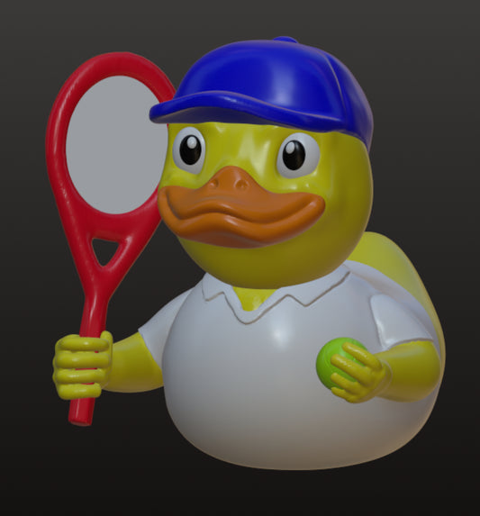 Tennis Duck, Male & Female Tennis Player, Tennis Fan Gift