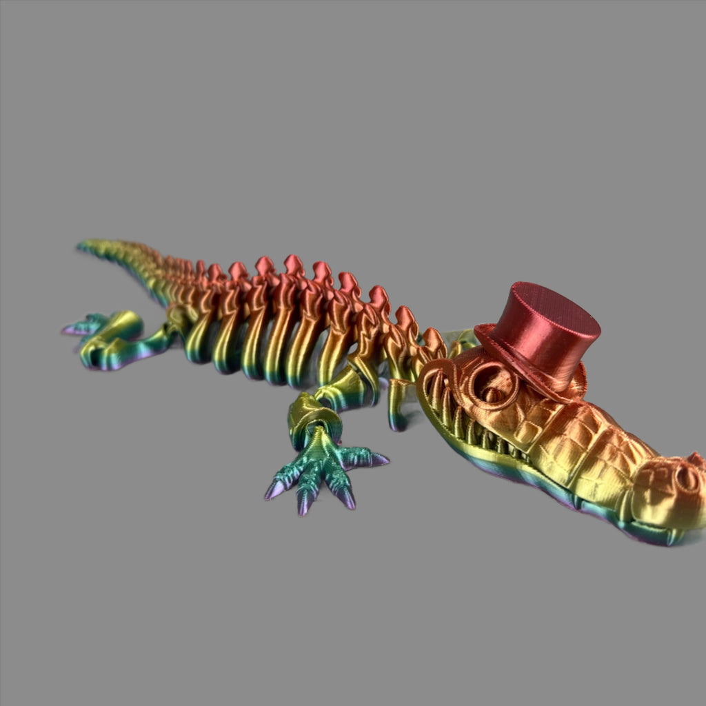 Flexi Crocodile with a Top Hat