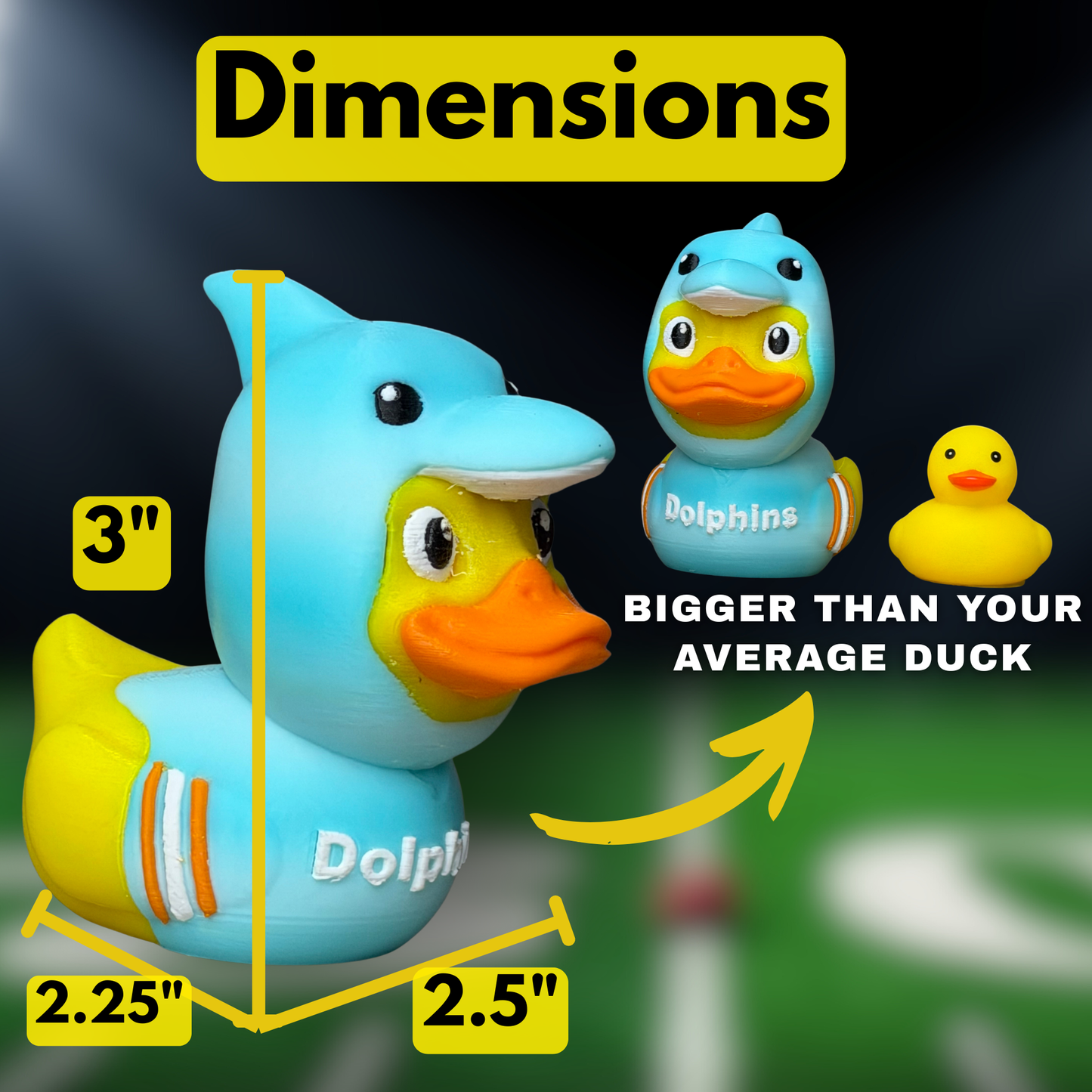 Miami Dolphins Duck | NFL Fan Gift
