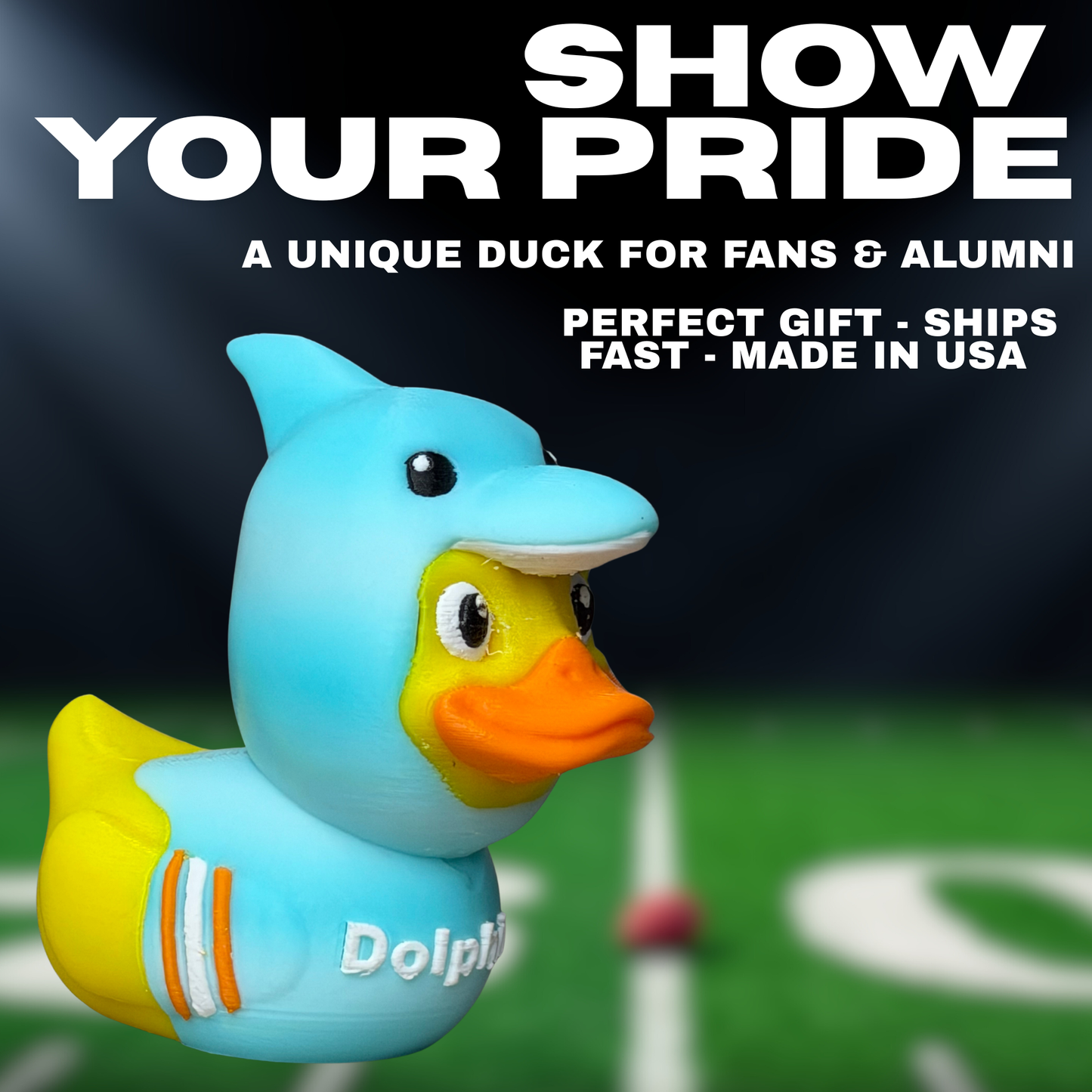 Miami Dolphins Duck | NFL Fan Gift