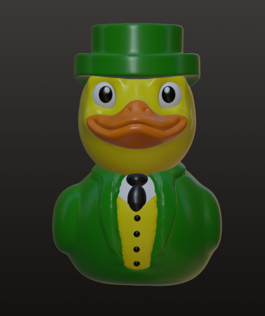 Leprechaun Duck — St Patricks Day Gift — Irish Duck Collectible Handmade