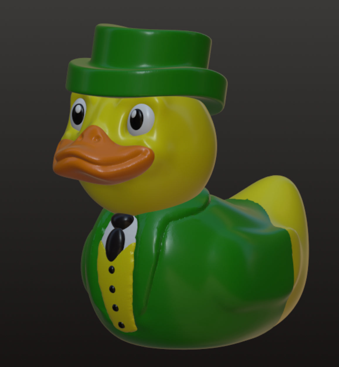 Leprechaun Duck — St Patricks Day Gift — Irish Duck Collectible Handmade