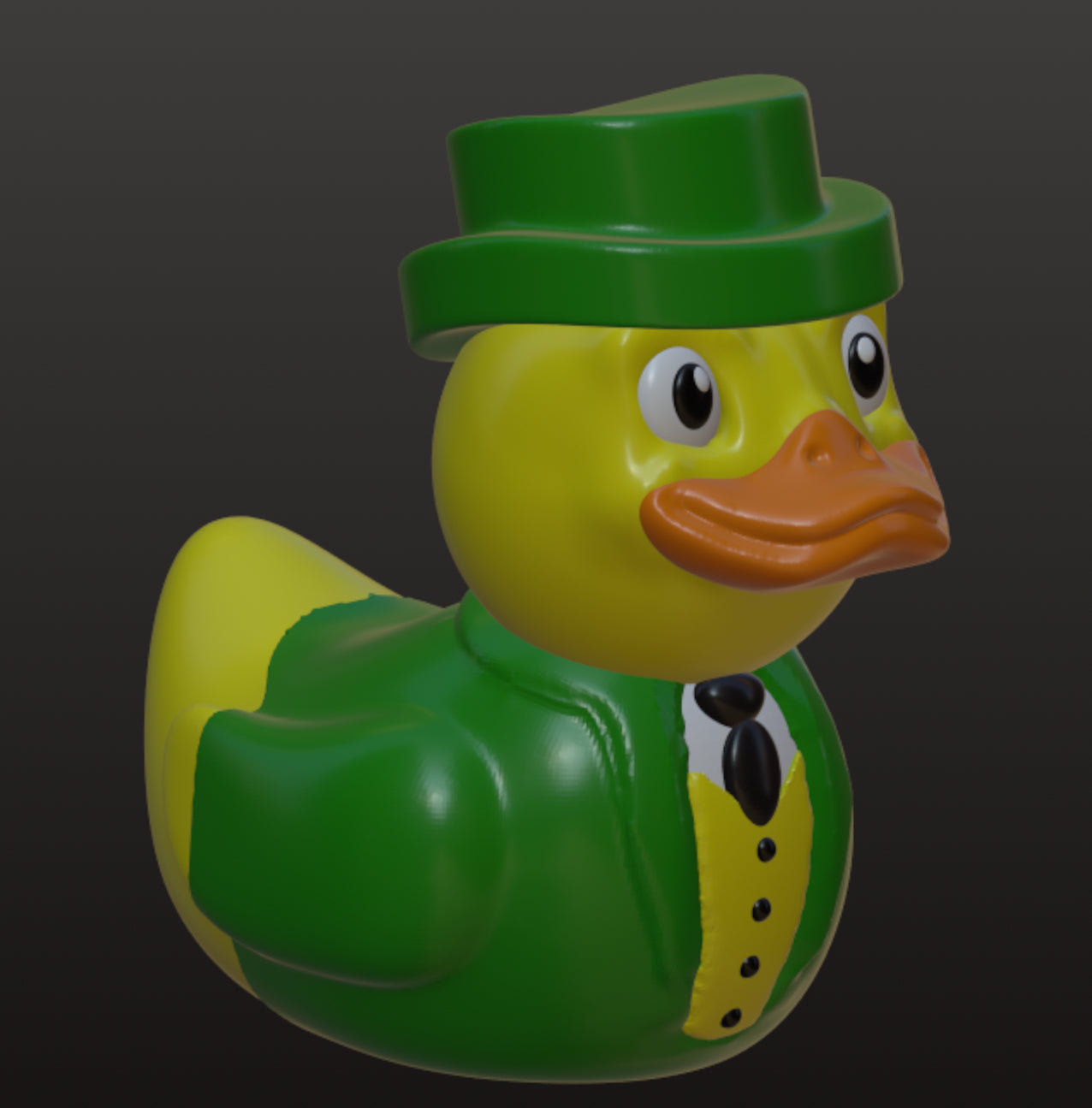 Leprechaun Duck — St Patricks Day Gift — Irish Duck Collectible Handmade