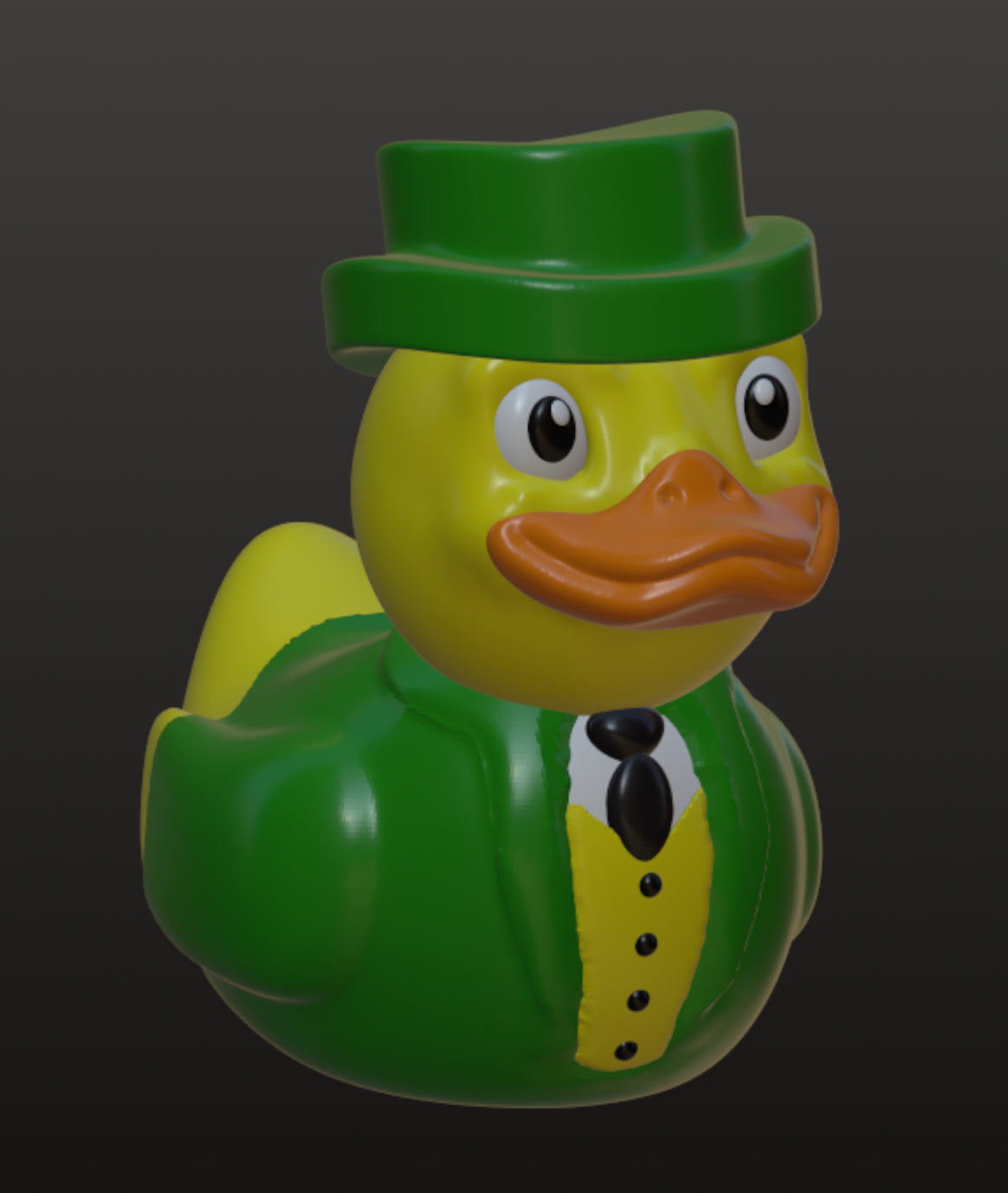 Leprechaun Duck — St Patricks Day Gift — Irish Duck Collectible Handmade