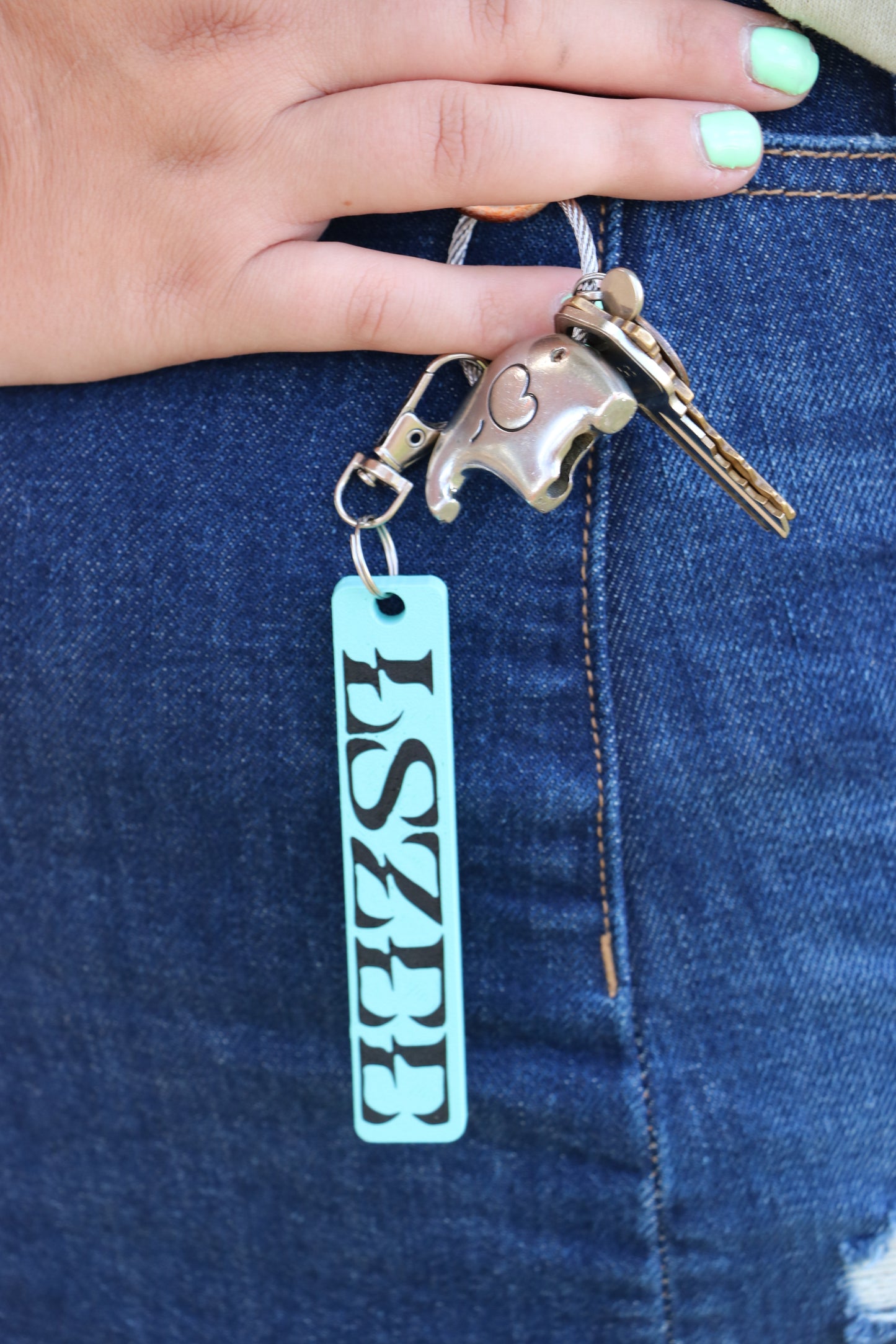 LSZEE Keychain – EDM Rave Charm for Festival Bags, Basshead DJ Fan Gift, Cute LSZEE Merch Collectible for Headbangers