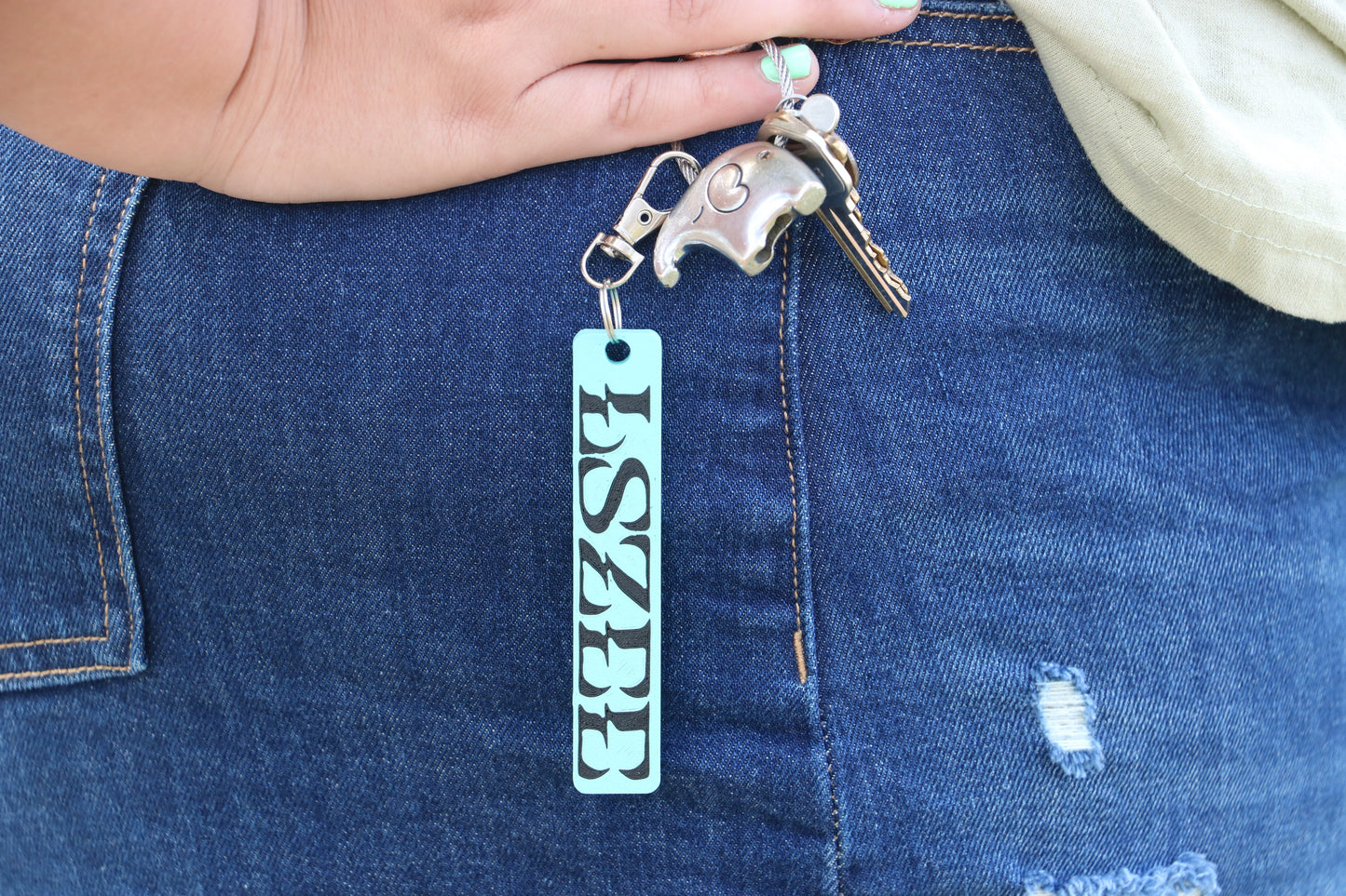 LSZEE Keychain – EDM Rave Charm for Festival Bags, Basshead DJ Fan Gift, Cute LSZEE Merch Collectible for Headbangers