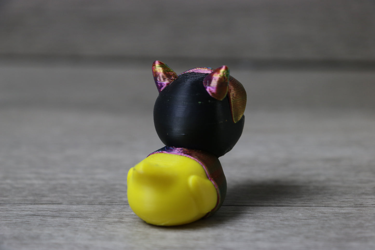 Funny Biker Duck with Cat Ears & Helmet – Jeep Duck, Cosplay Gift, Collectible