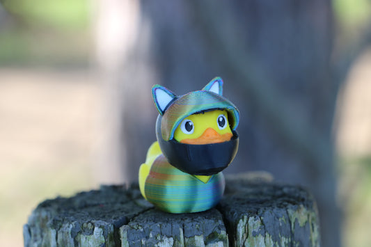 Motorcycle Girl Cat Ears Biker Duck Gift