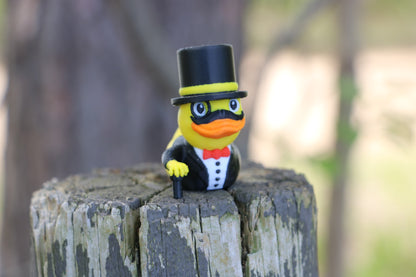 Tuxedo Duck with Fancy Top Hat Monocle Cane - Jeep Ducking, Monopoly Gift