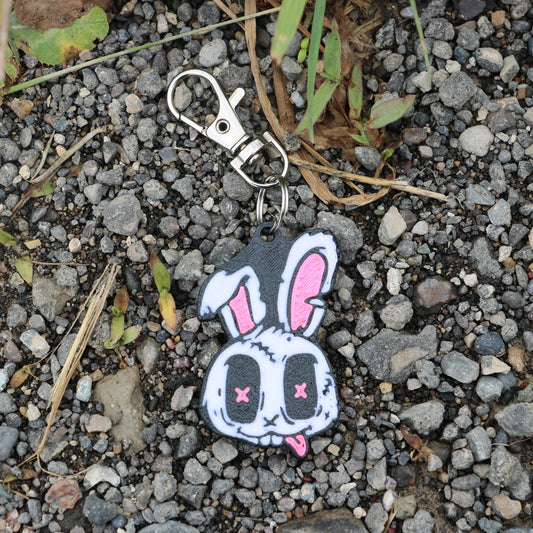 Sippy Bunny Keychain – Rave Bag Charm for EDM Fans and Bass Music Lovers