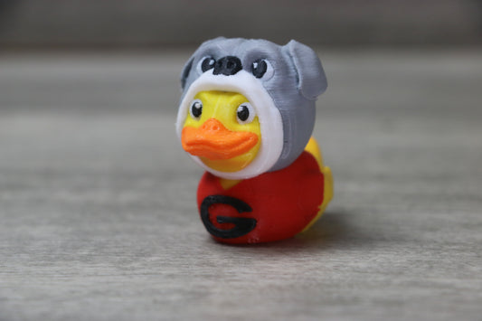 Georgia Bulldog Duck – UGA Graduation Gift, Dawgs Fan Collectible, Game Day Toy