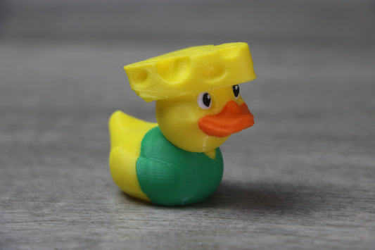 Cheese Head Duck – Packers Fan Gift, Funny Football Duck, Tailgate Decor Toy