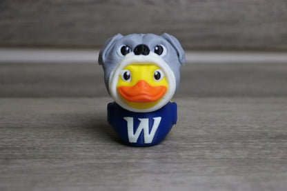 Wingstate Bulldogs Duck Gift – 3D Printed Mascot Toy for Fans & Collectors