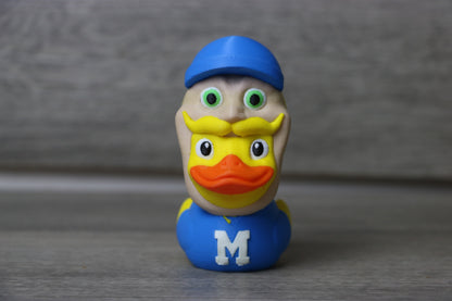 Milwaukee Bernie Duck Figurine - 3D Printed Wisconsin Sports Duck by ComiskasCustom