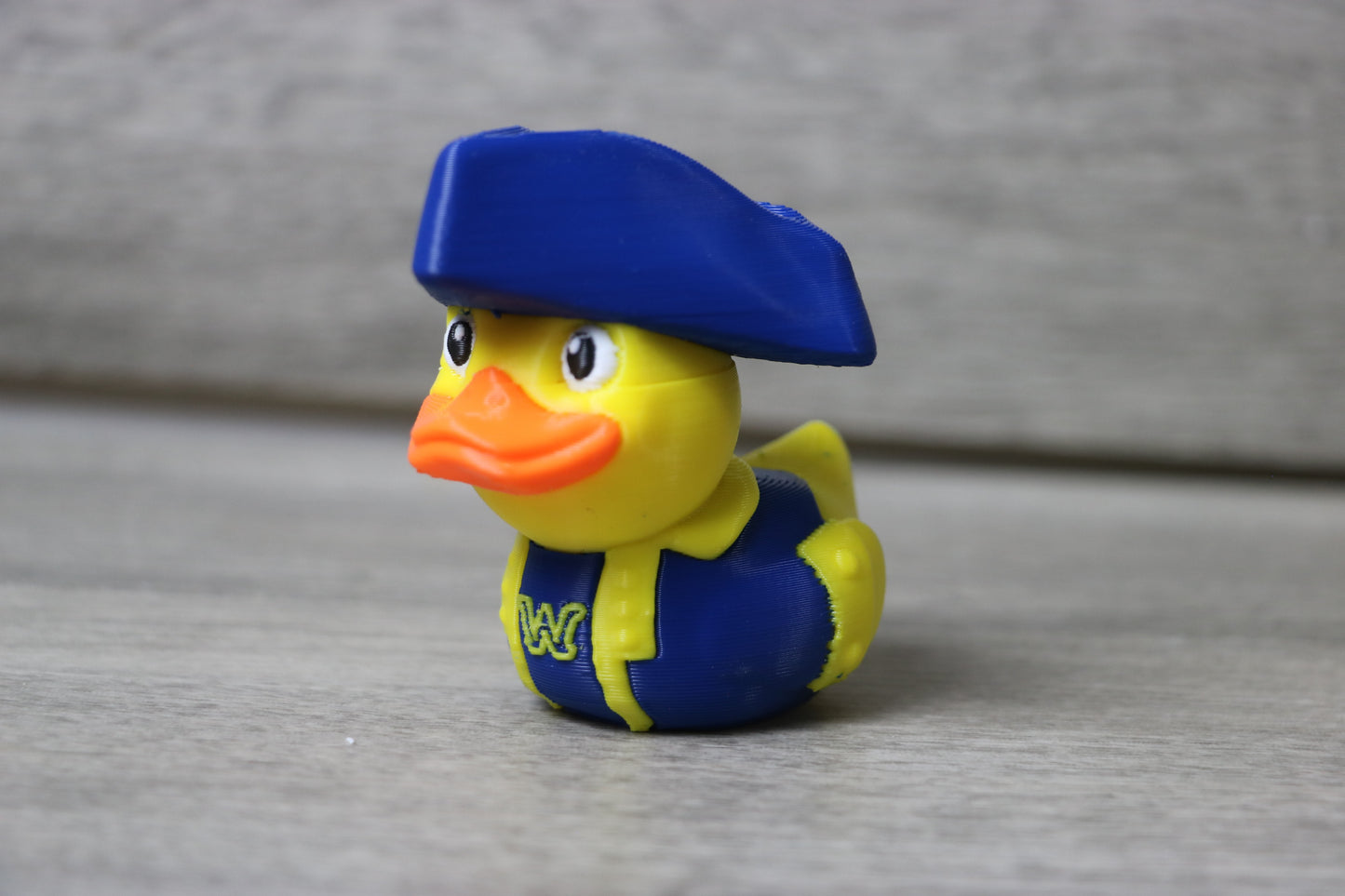 Wilkes University Colonel Duck Figurine - 3D Printed Mascot Duck