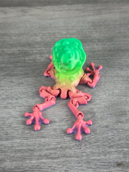 3D Printed Frog with Mushroom Hat