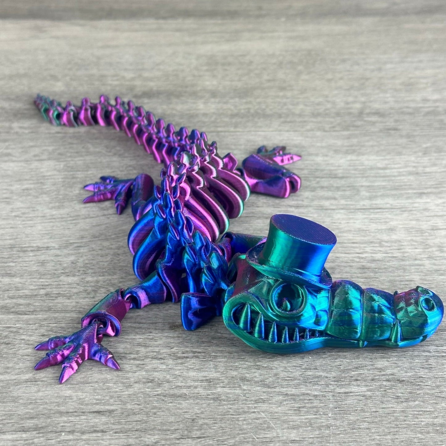 Flexi Crocodile with a Top Hat