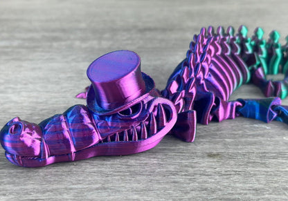 Flexi Crocodile with a Top Hat