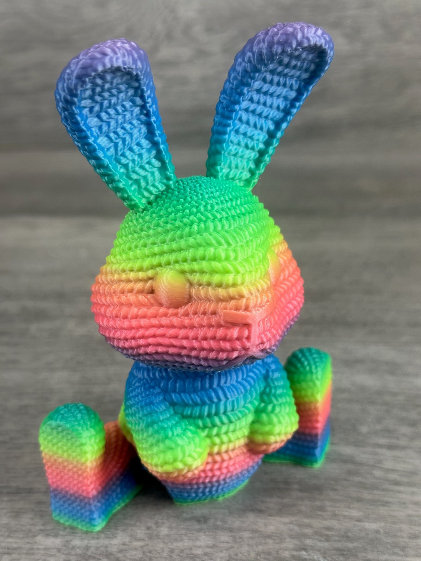 3D Printed Crochet Bunny