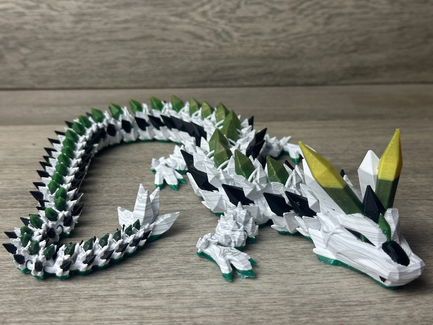 Tri-color Crystal Dragon