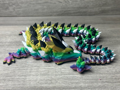 Tri-color Crystal Dragon