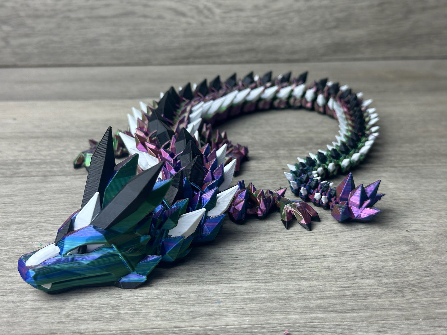 Tri-color Crystal Dragon