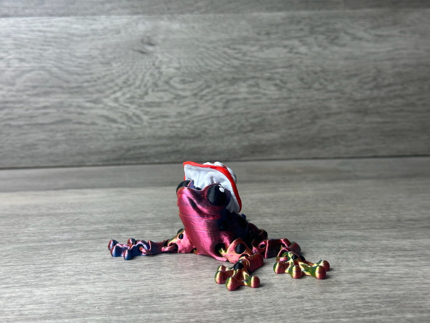 3D Printed Frog with Mushroom Hat