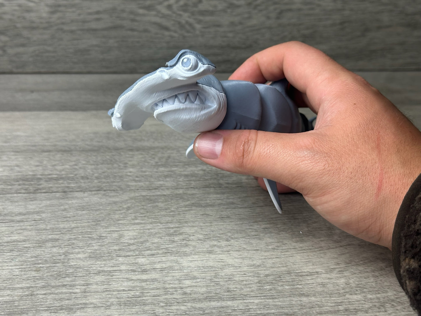 3D Printed Realistic Hammerhead Shark