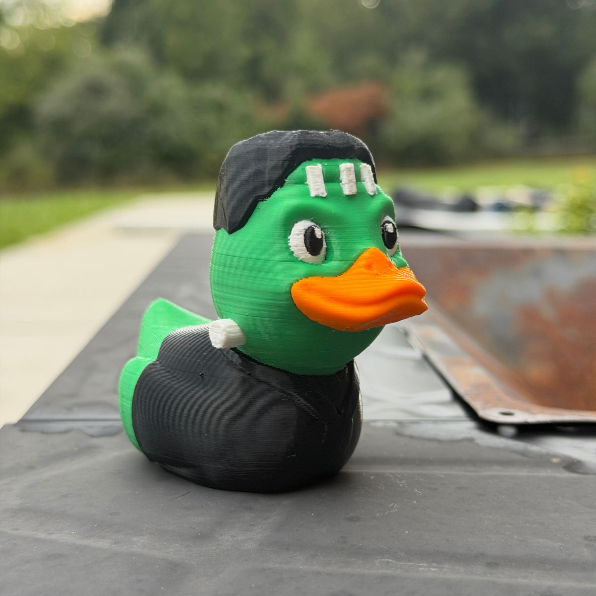 Franken-Duck Halloween Pumpkin Decor