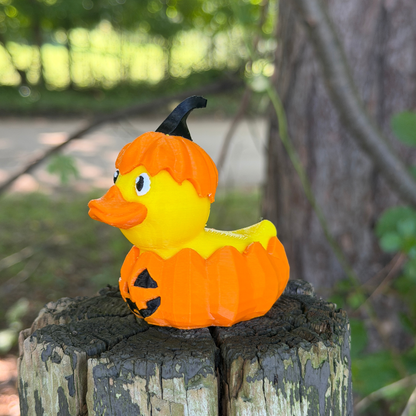 Jack O Lantern Duck | Halloween Pumpkin Decor