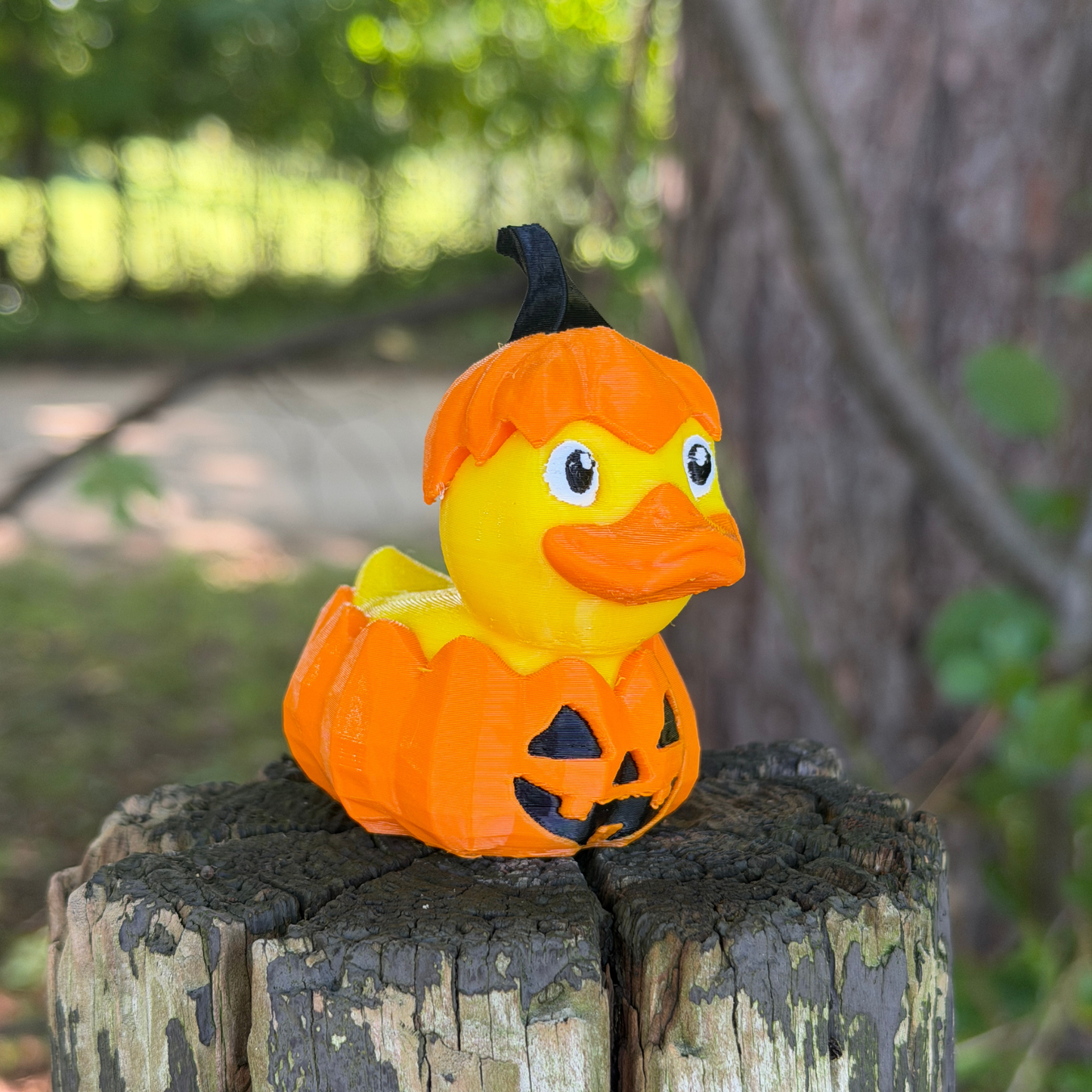 Jack O Lantern Duck | Halloween Pumpkin Decor