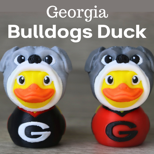 Georgia Bulldog Duck – UGA Graduation Gift, Dawgs Fan Collectible, Game Day Toy