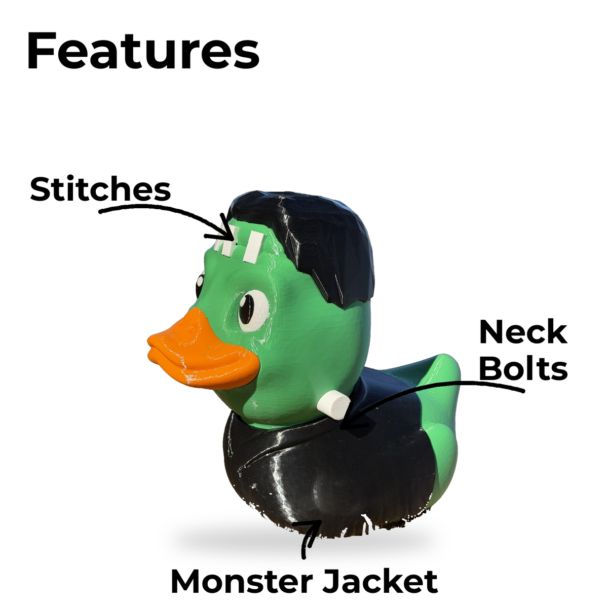 Giant Franken-Duck features callout