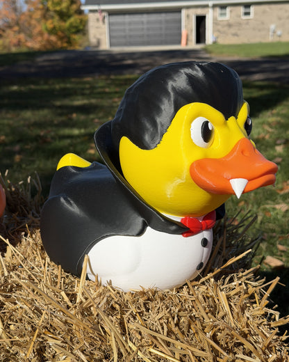 Giant Vampire Duck 12 inch 3D printed Halloween decor, outdoor photo