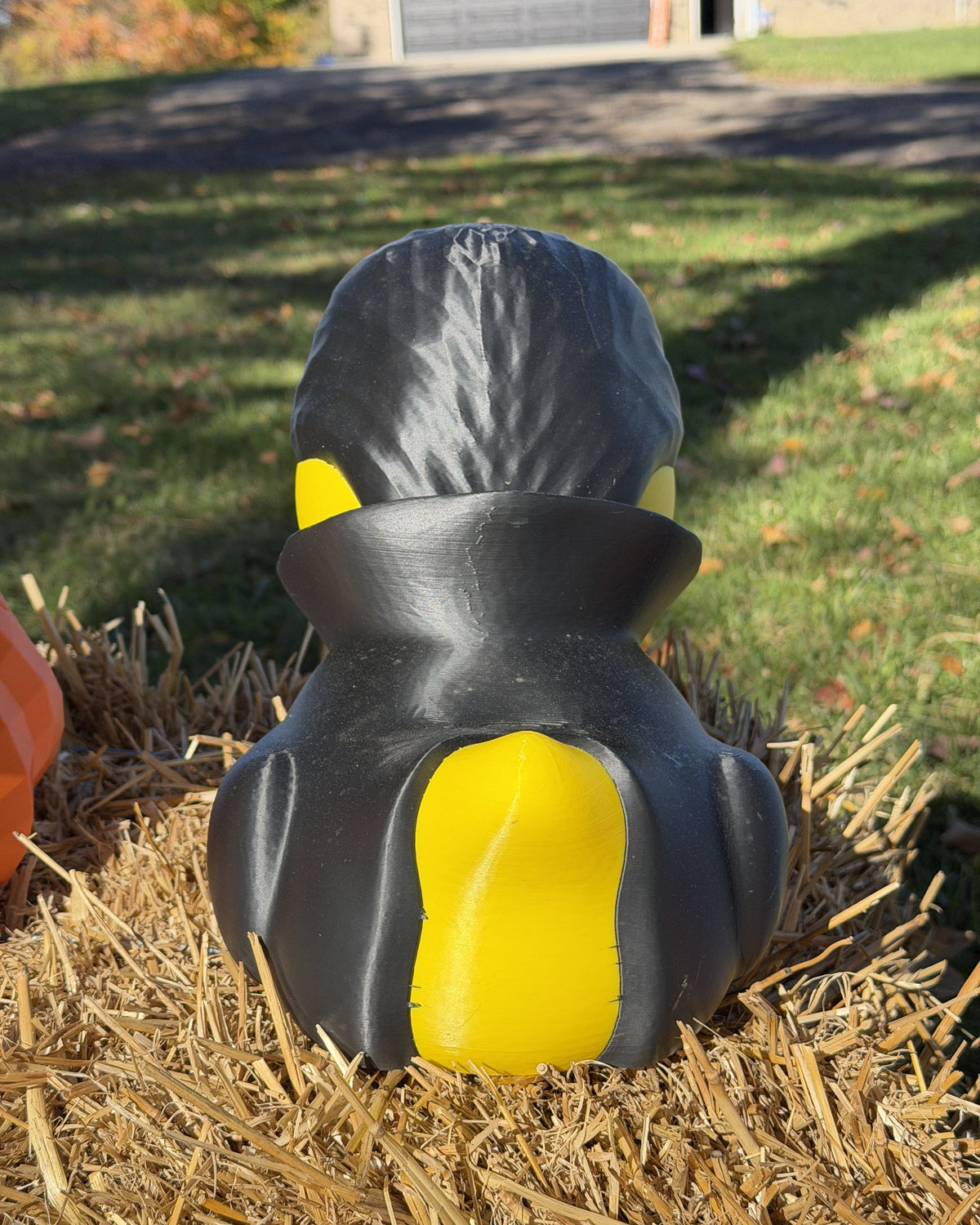 Giant Vampire Duck 12 inch 3D printed Halloween decor, outdoor photo