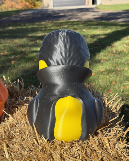 Giant Vampire Duck 12 inch 3D printed Halloween decor, outdoor photo