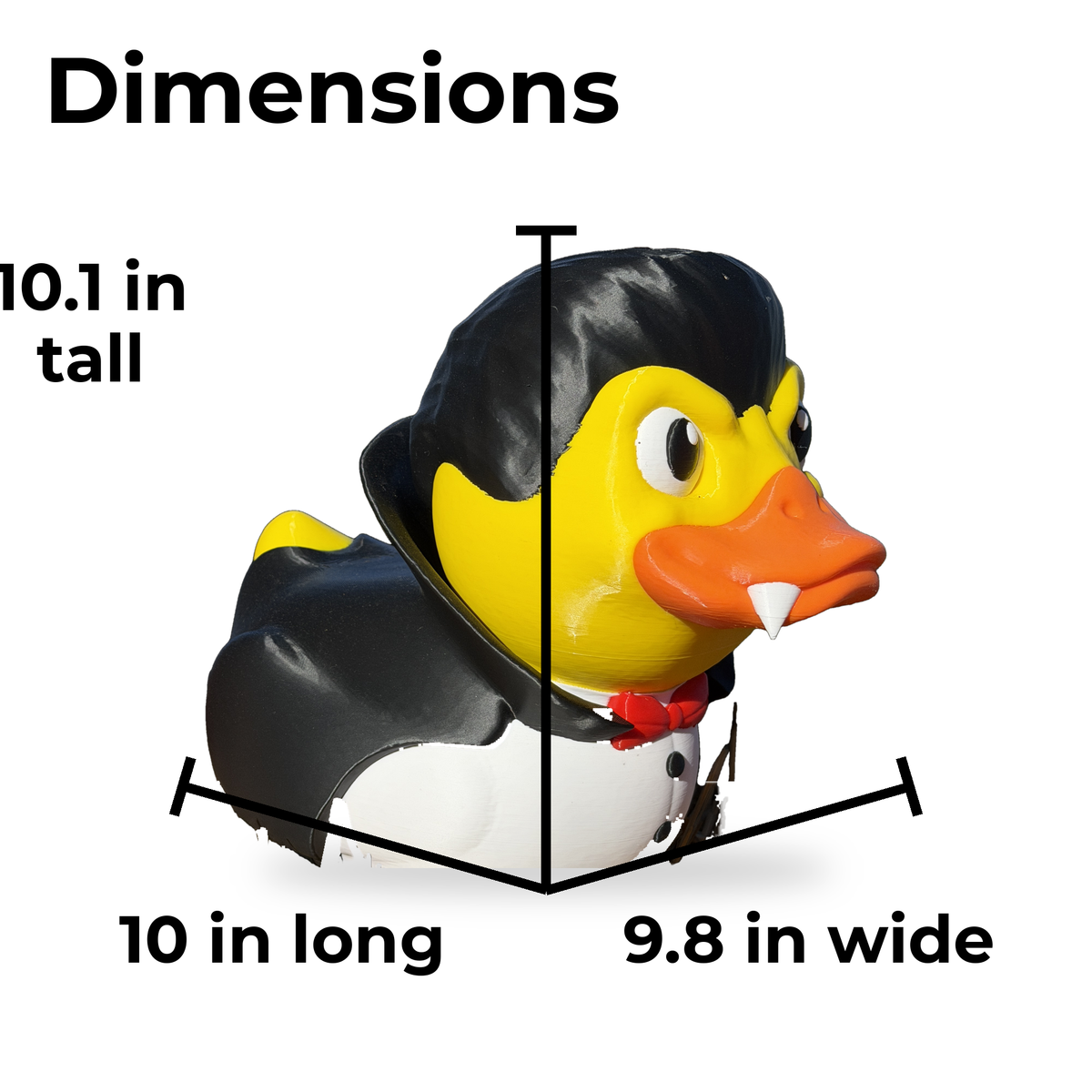 Giant Vampire Duck dimensions