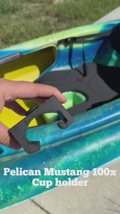 Kayak Cup Holder - 4 Inch Cup Holder & Clip - Pelican Mustang 100x