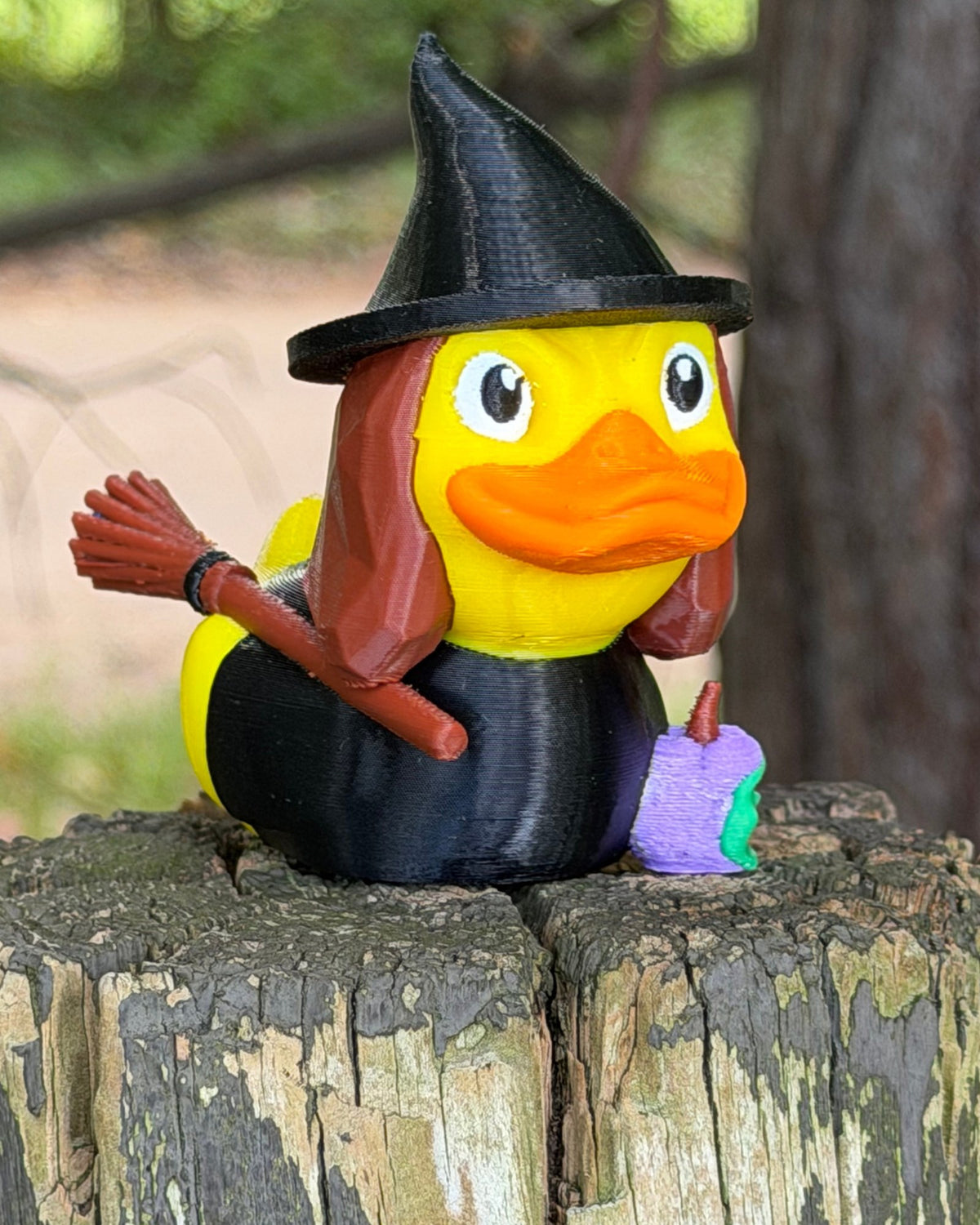 Witch Duck, one of the six ducks in the Halloween Duck Set of 6